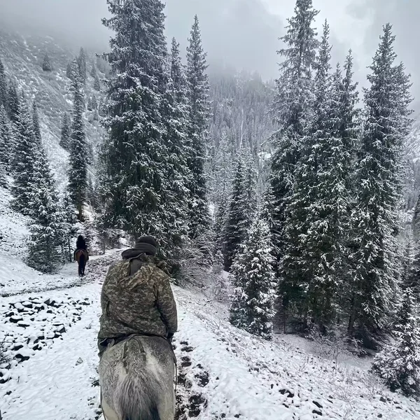 Kazakhstan Winter Adventure: Frozen Lakes, Horseback Riding & Hot Springs photo 4