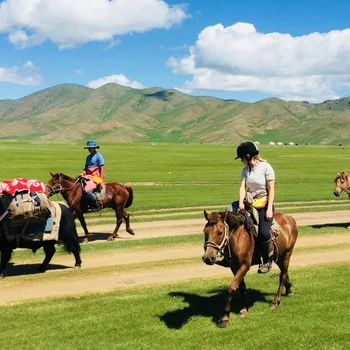 Image for Ride back through Mongolia's scenic landscapes after your time exploring the Eight Lakes on horseback.