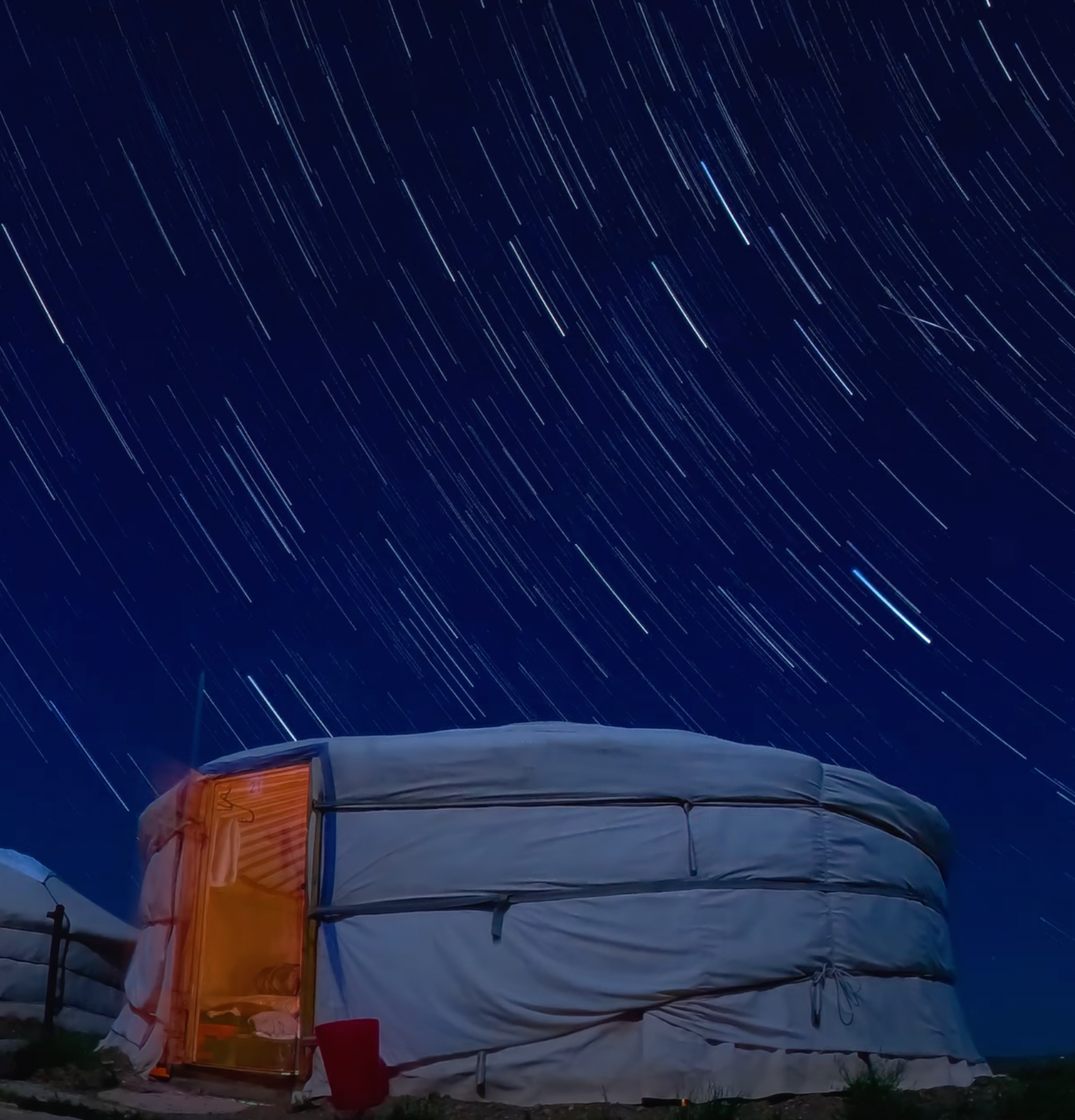 Soak in the authentic nomadic yurt experience